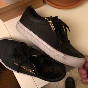 “Leather” Zippered Vans
